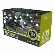 LED 600 Festive String Lights Bright White
