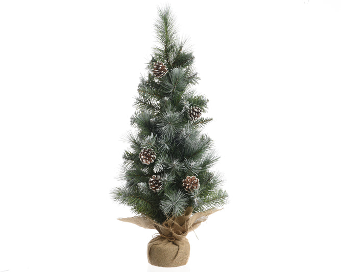 Mini Artificial Christmas Tree Frosted 45cm