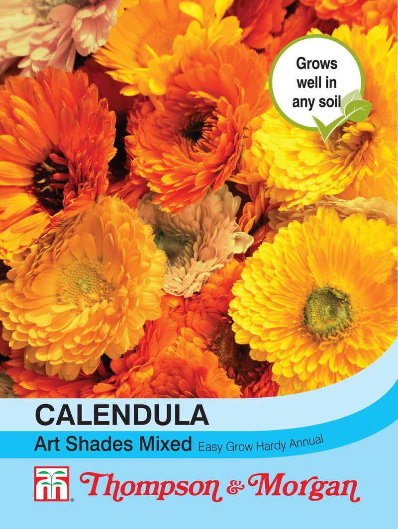 Calendula Art Shades Mixed Flower Seeds