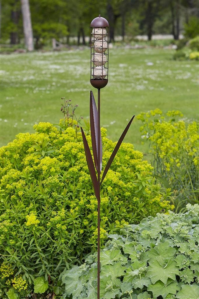 Rustic Reed Stake Fat Ball Feeder 150cm