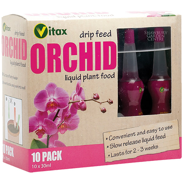Orchid Drip Feeder Liquid Plant Food 10 x 30ml