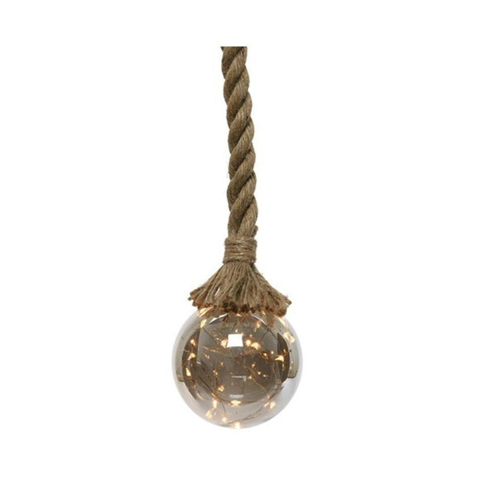 Micro LED Ball with Rope 10cm | Cornwall Garden Shop | UK