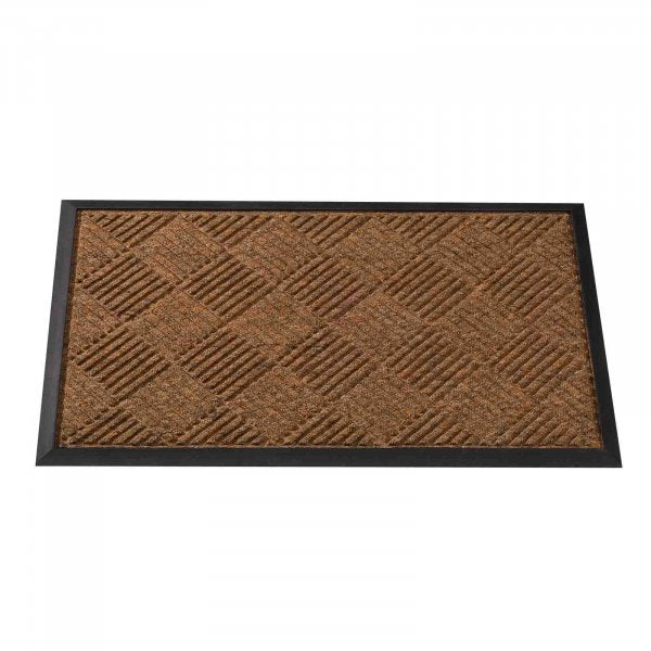 Opti-Mat Chestnut Chequered Rubber Backed 75x45cm