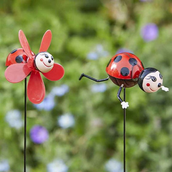 Border Stake Loony Ladybug