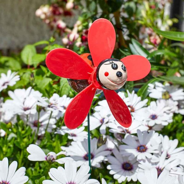 Border Stake Loony Ladybug