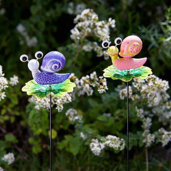 Border Stake Loony Snail - 2 Assorted, 1 Supplied