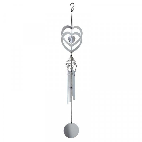 Windchime Crystal Heart 51cm