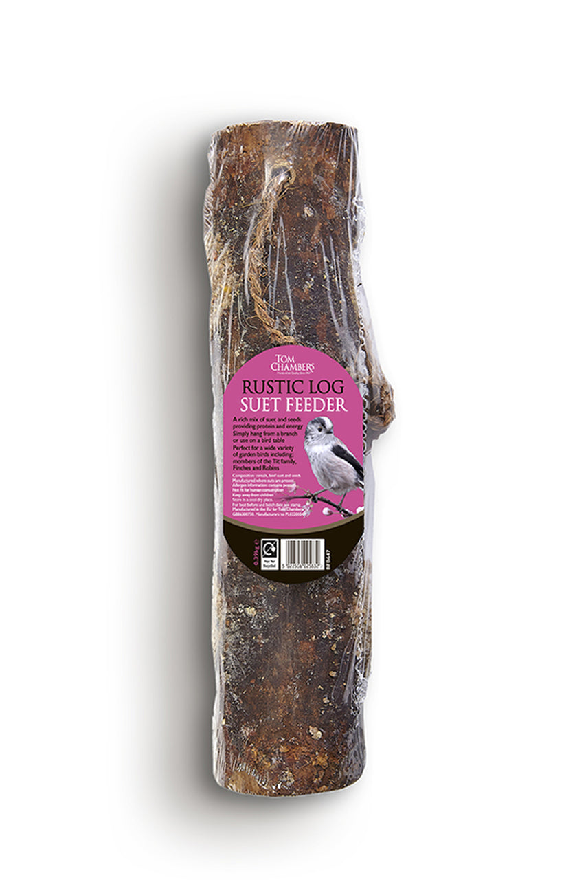Suet Log Feeder Rustic