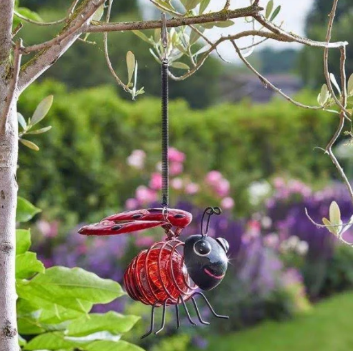 Solar Hanging Ladybird Bug Light