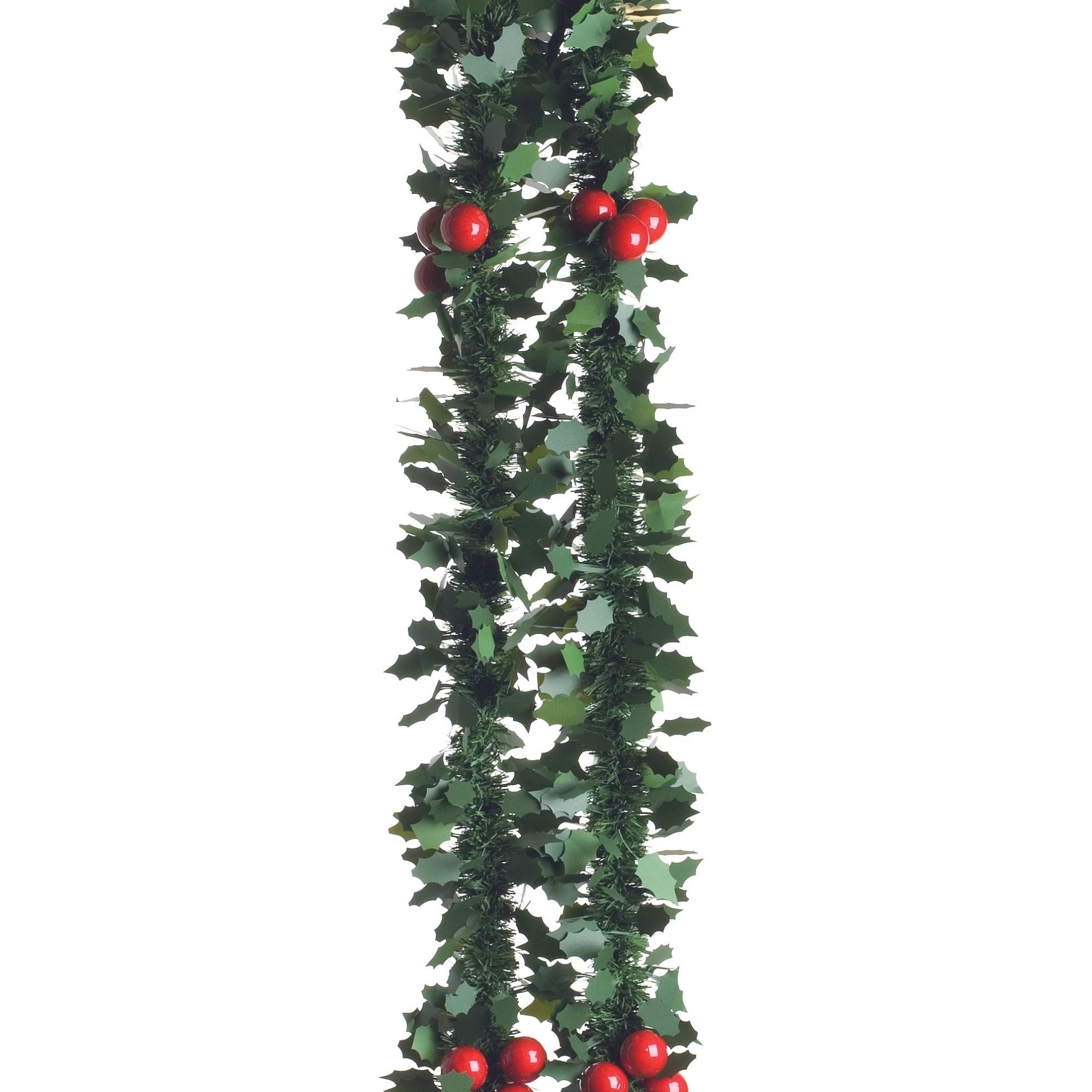 Holly & Red Berry Tinsel | Cornwall Garden Shop | UK