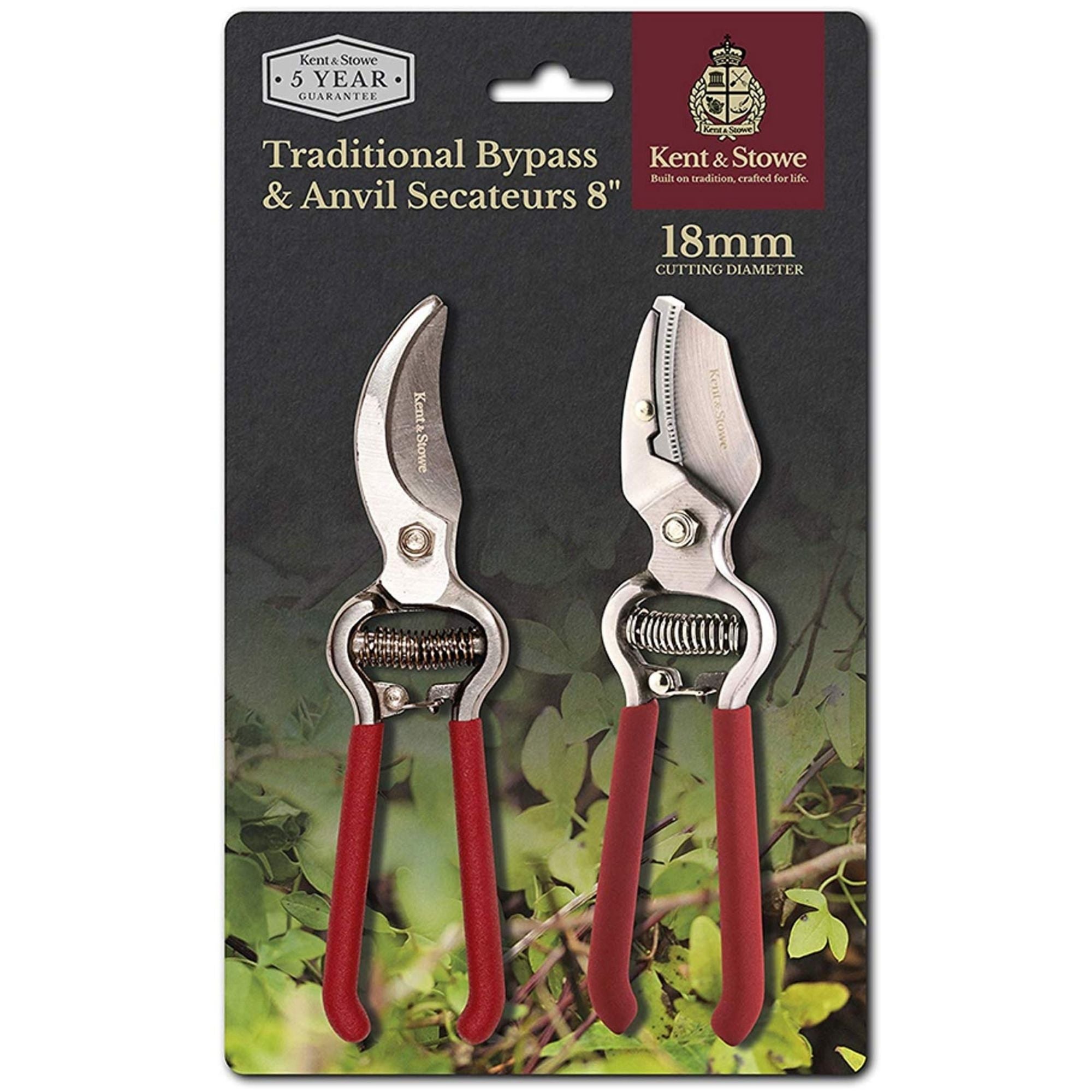 KS Traditional Secateurs Twin Pack | Cornwall Garden Shop | UK