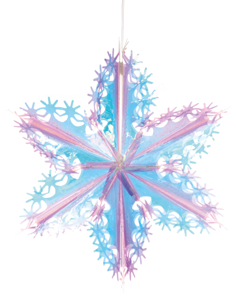 Hanging Decoration Holographic Lace Snowflake 40cm