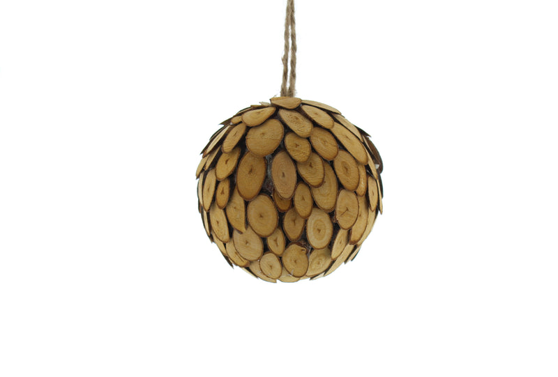 Bauble Wood Slice 8cm