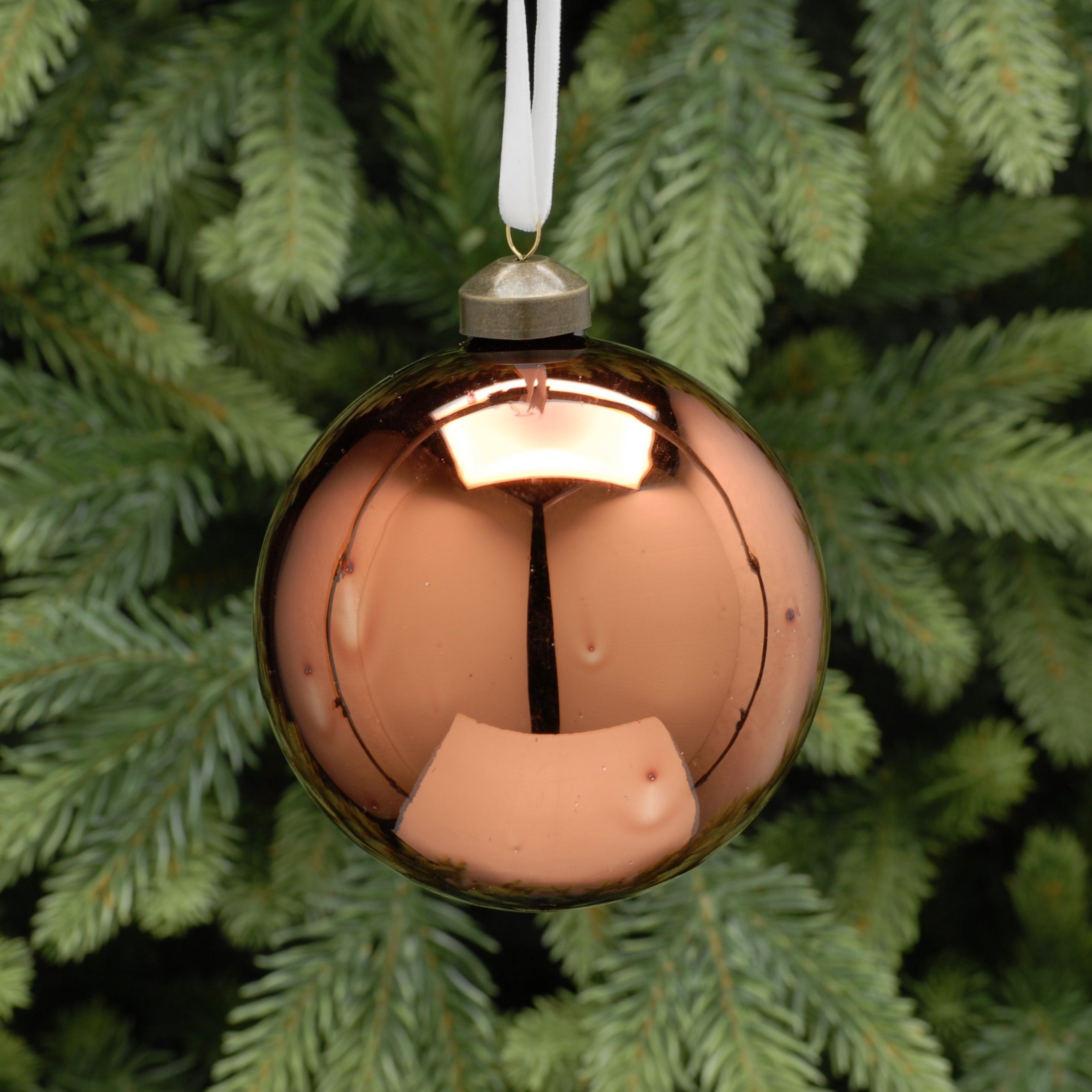 Copper Glass Hanging Ball | Cornwall Garden Shop | UK