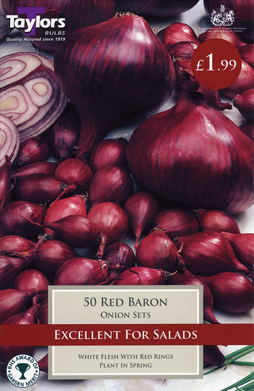 Onion Sets Red Baron - 50 Sets
