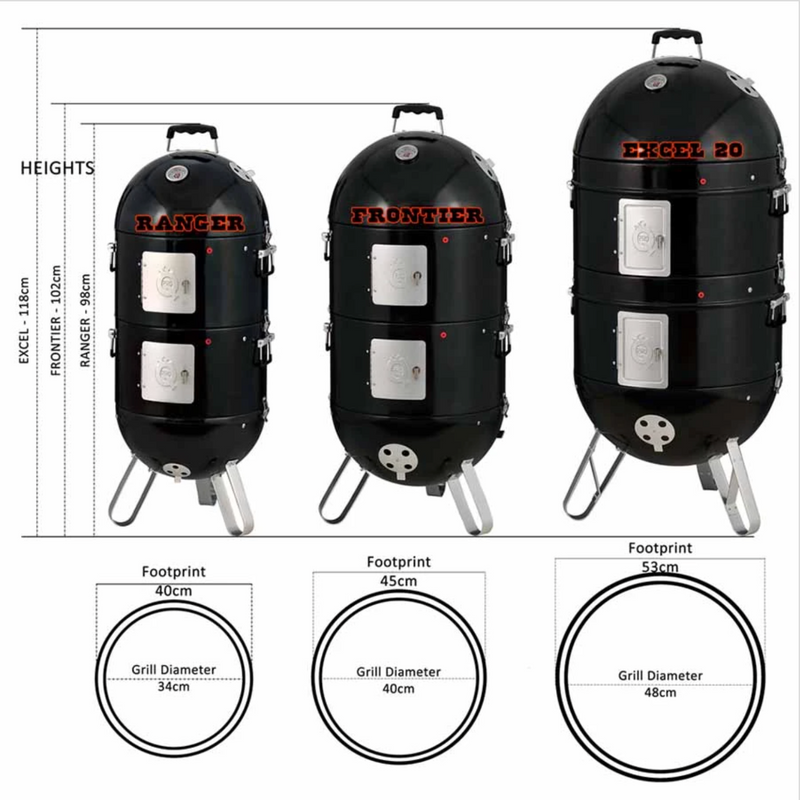 Proq frontier top elite bbq smoker