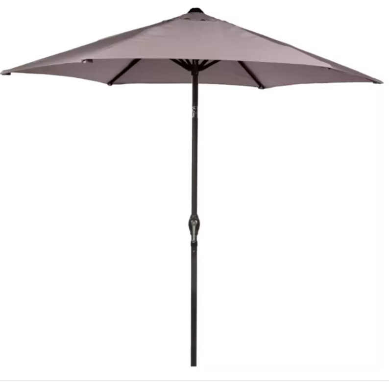 Soleil 2.7m Crank and Tilt Parasol - Taupe | Cornwall Garden Shop | UK