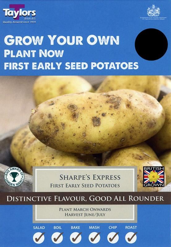 Sharpe's Express First Early Seed Potatoes (10)