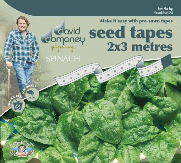 Spinach Seed Tape David Domoney