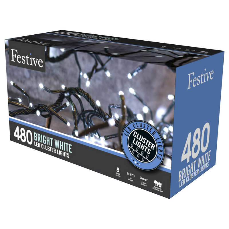 480 Cluster Lights - White | Cornwall Garden Shop | UK
