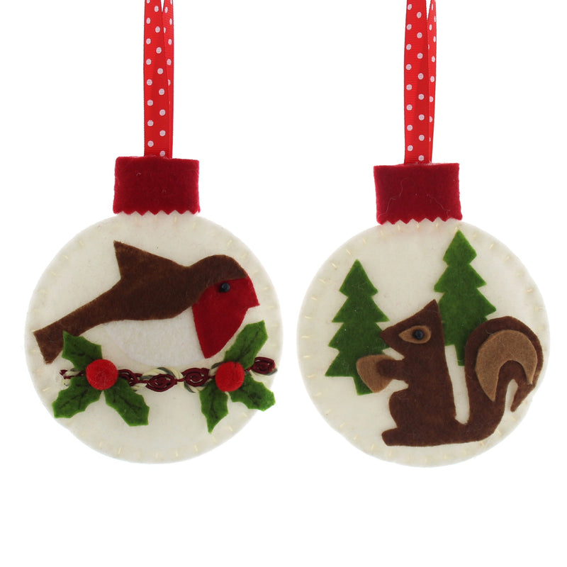 Woodland Felt Christmas Decorations | Cornwall Garden Shop | UK