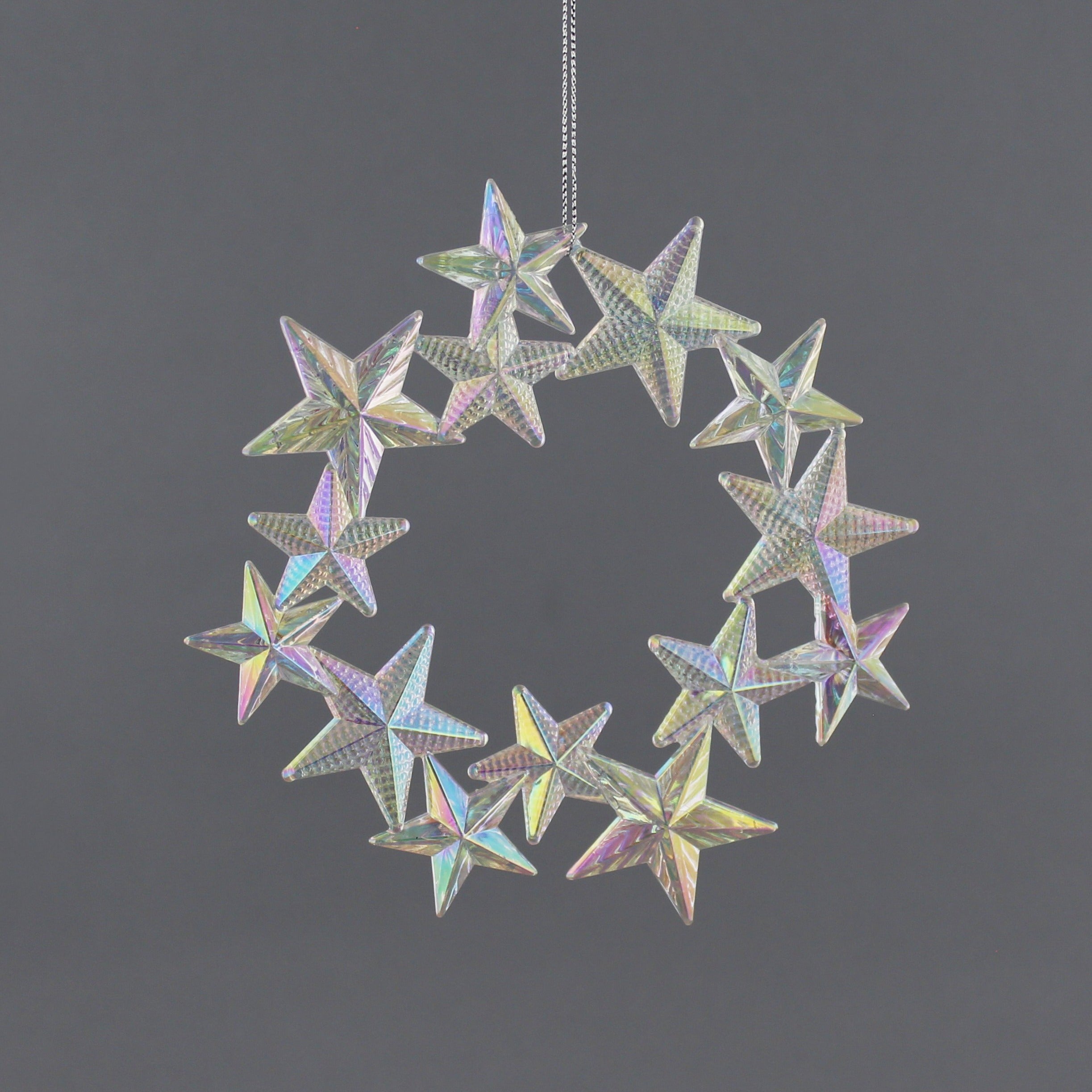 Iridescent Star Wreath | Cornwall Garden Shop | UK