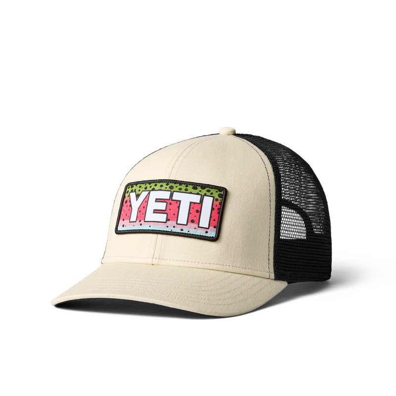 Rainbow Trout Logo Badge Trucker Hat
