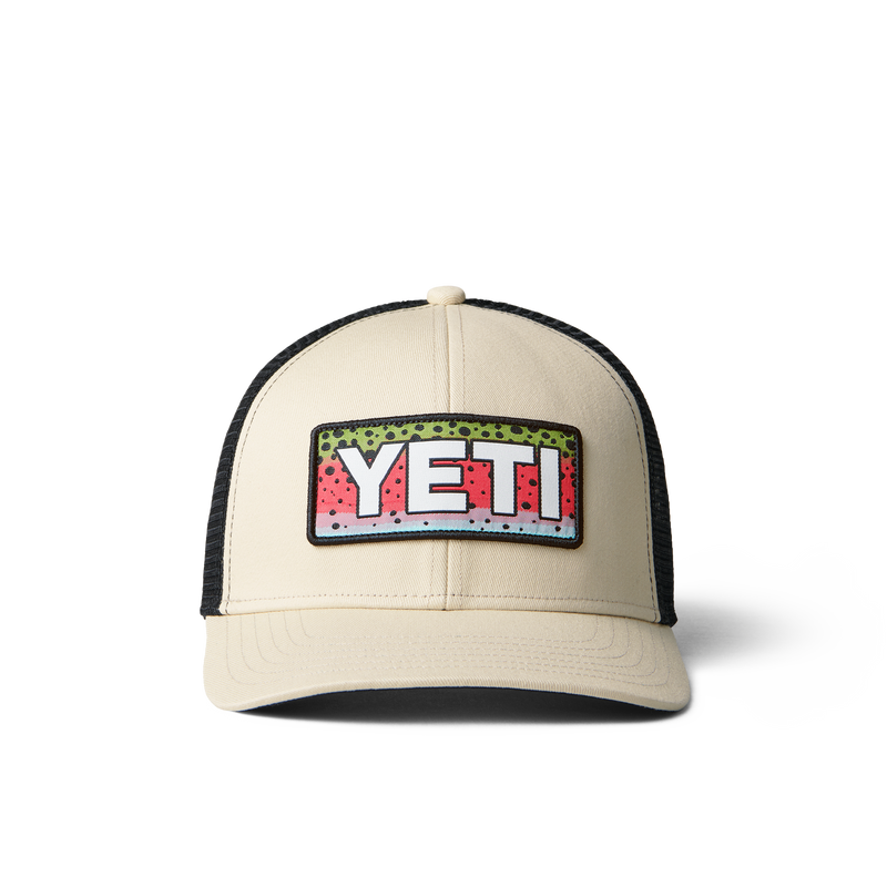 Rainbow Trout Logo Badge Trucker Hat