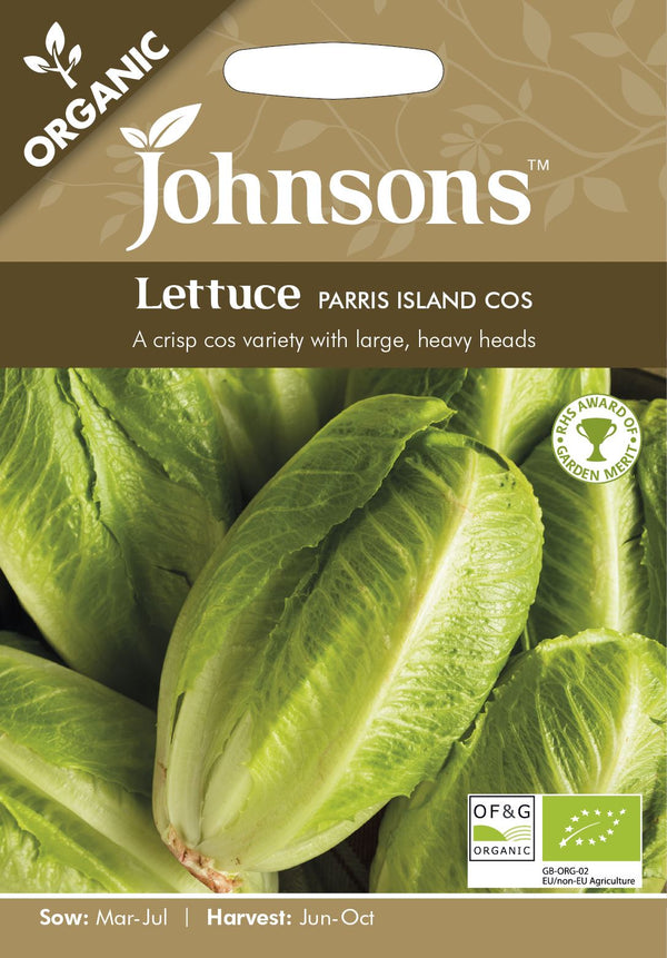 Lettuce Parris Island Cos Organic Seeds