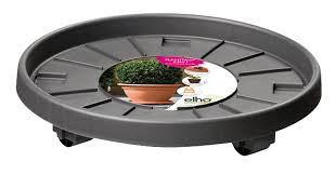Plant Taxi Wheeled Saucer 40cm Anthracite