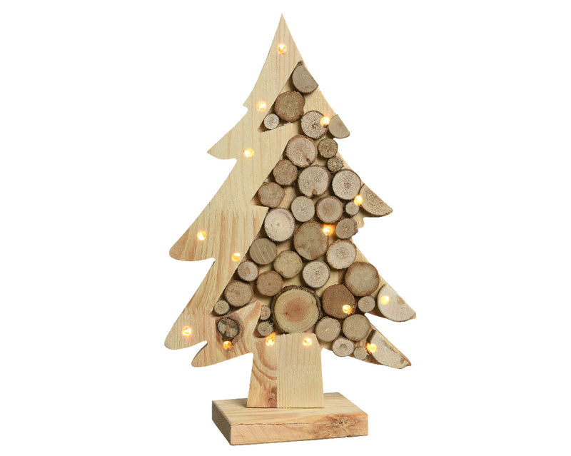 Led Pinewood Tree On Stand