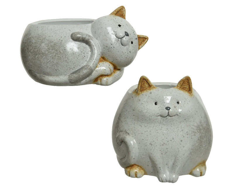 Planter Terracotta Cat 2Ass