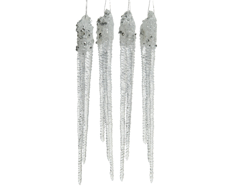 Plc Icicle W Hanger W Glitter