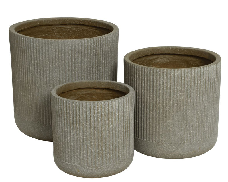 Logan Planter Fibre Clay Taupe S