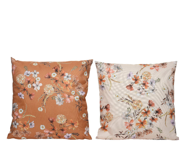 Cushion Gb Polyester Flowers Outdoor