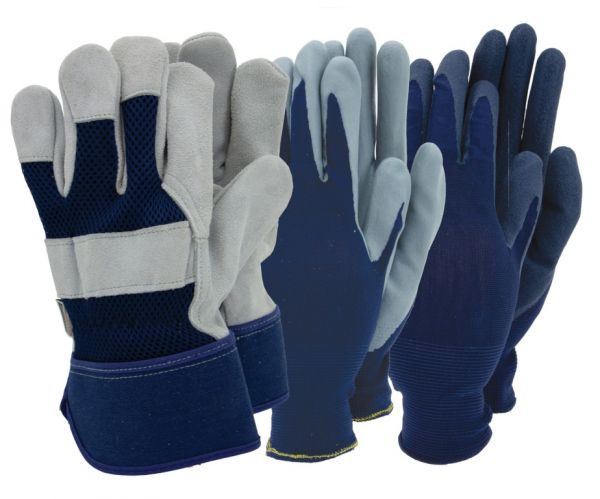 Men's Triple Pack Gloves | Cornwall Garden Shop | UK