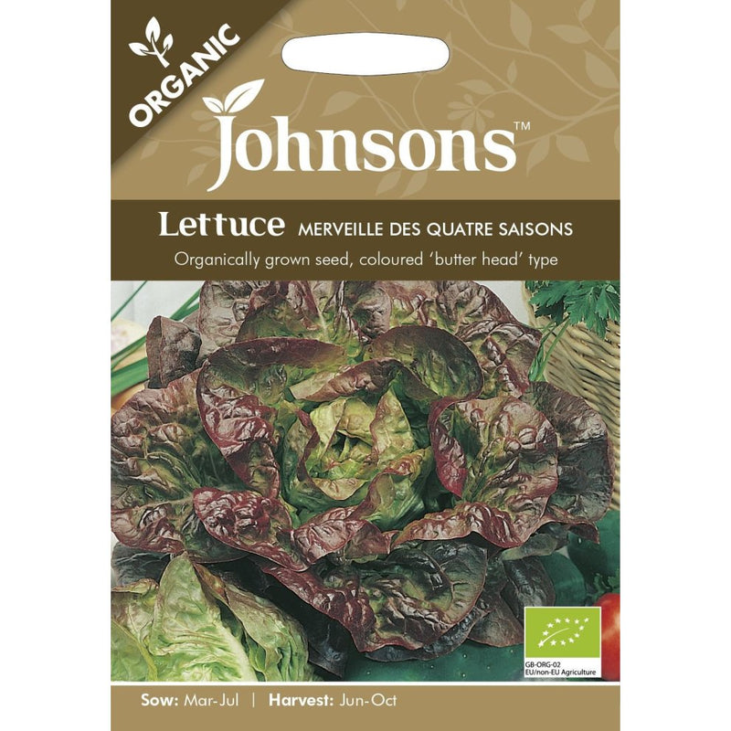 Lettuce Merveille des Quatre Saisons Organic Seeds