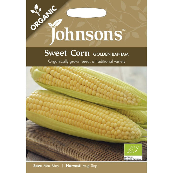 Sweet Corn Golden Bantam Organic Seeds