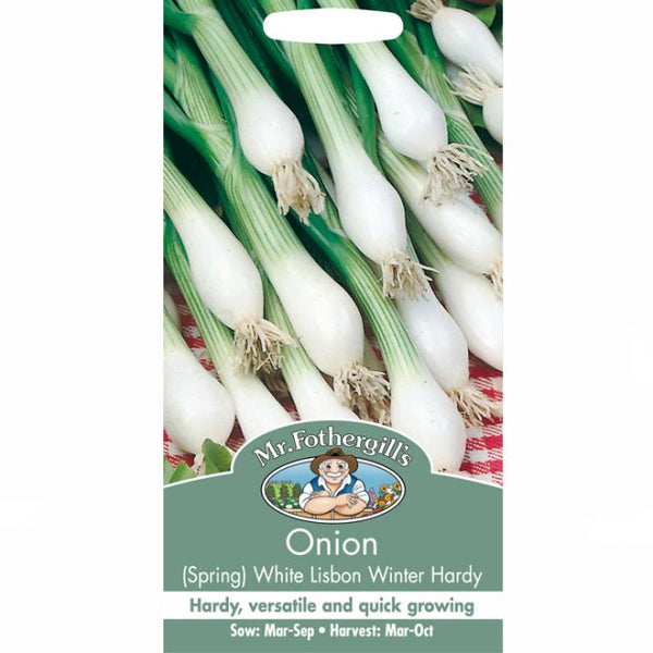 Onion (Spring) White Lisbon Winter Hardy Seeds