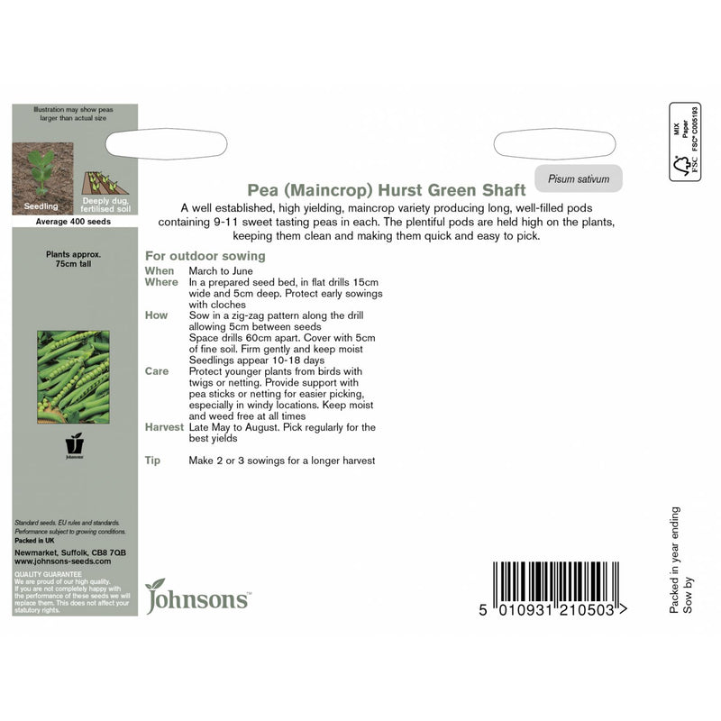 Pea Hurst Green Shaft Seeds