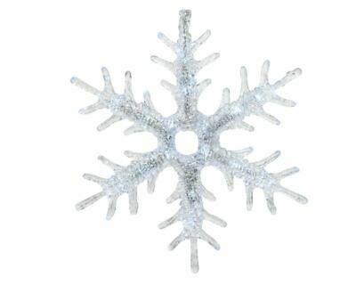LED Snowflake Christmas Decoration Cool White 30cm
