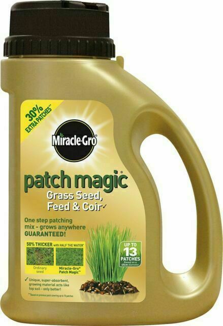 Miracle-Gro Patch Magic Grass Seed Feed and Coir 1015g