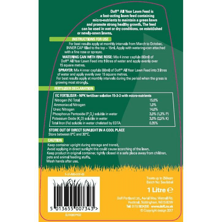 Lawn Feed FertiliserAll Year 1L