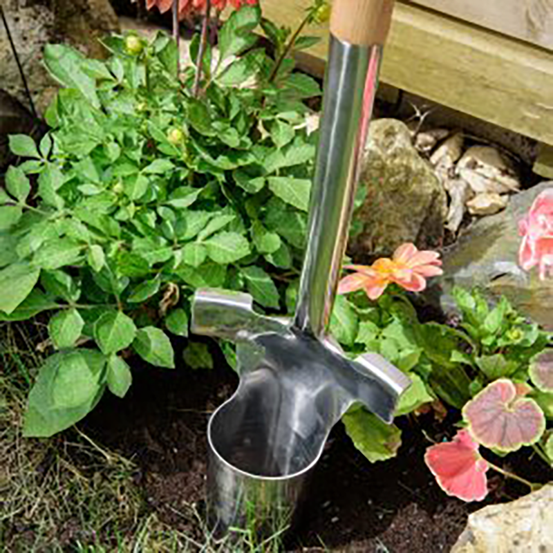 Bulb Planter Long Handle Stainless Steel