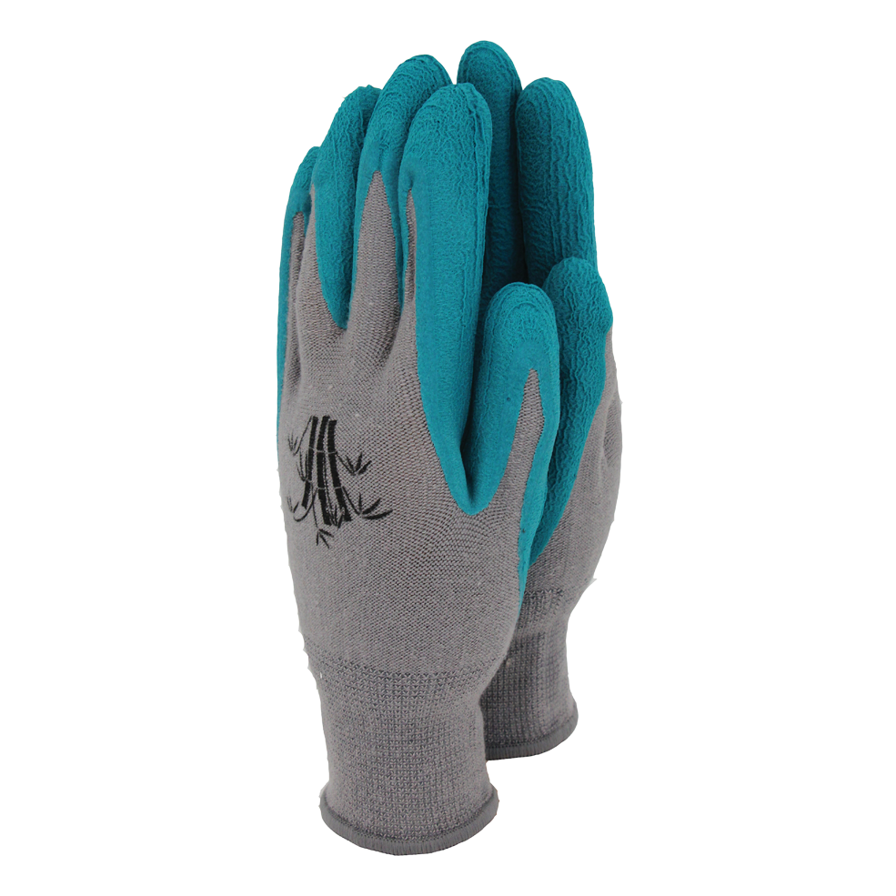 Weed Master Bamboo Ladies Gloves Medium Teal | Cornwall Garden Shop | UK