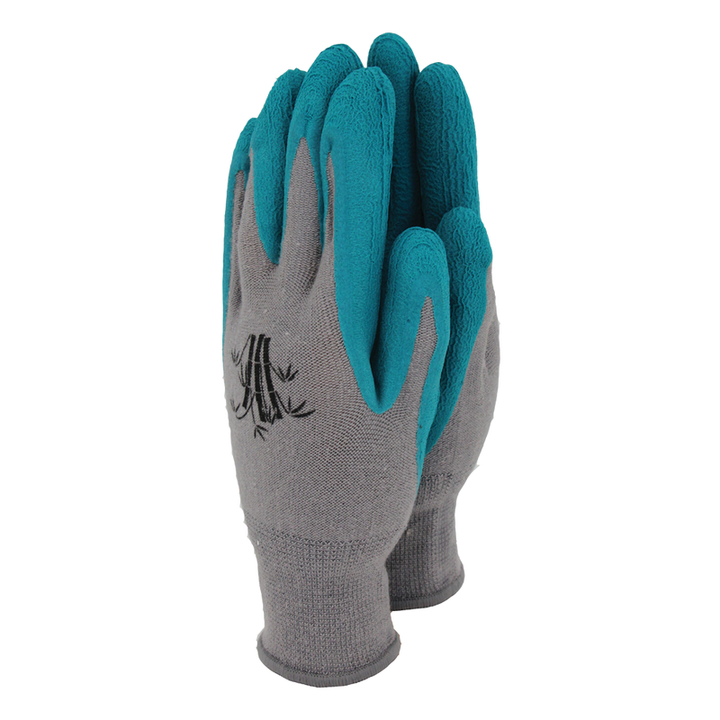 Weed Master Bamboo Ladies Gloves Small Teal | Cornwall Garden Shop | UK