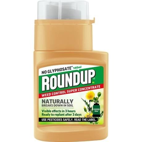 Roundup Natural Weed Control Weedkiller Liquid Concentrate 140ml