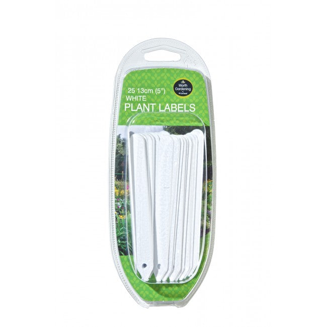 Plant Labels 5" (13cm) White (25pk)