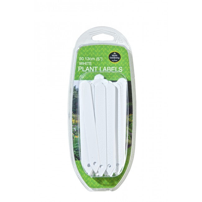 Plant Labels 5" (13cm) White (50pk)