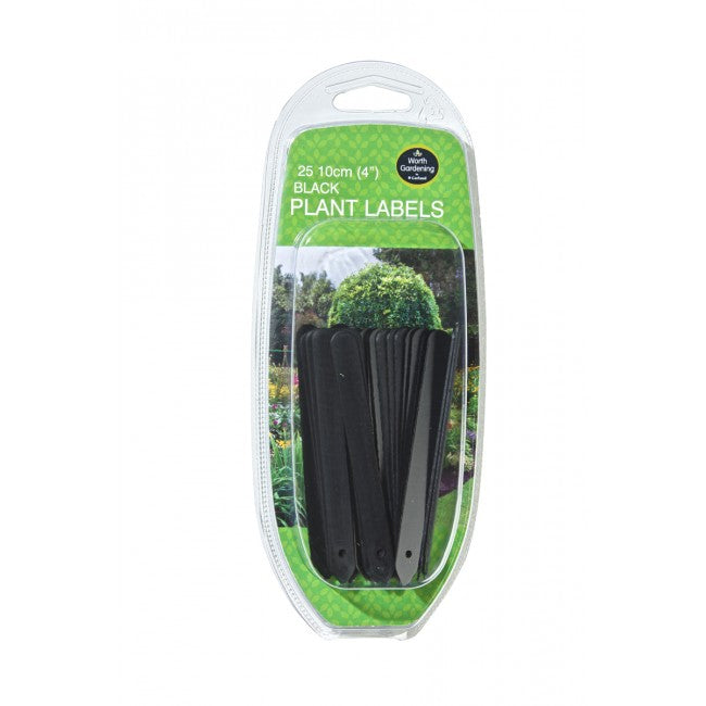 Plant Labels 4" (10cm) Black (25)